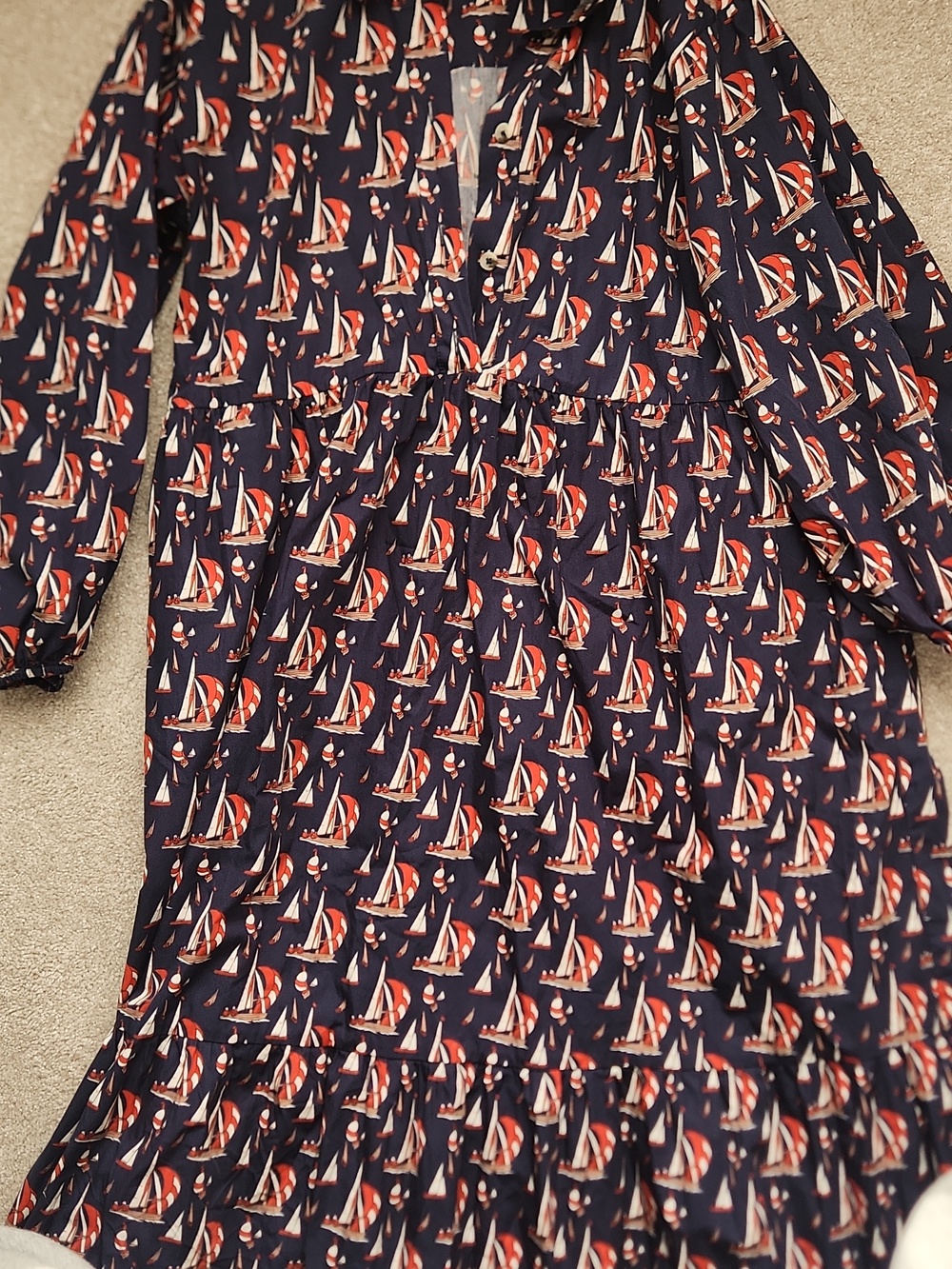 Anthropologie Bettina Shirtdress - Sailboat Print - Picture 4 of 5